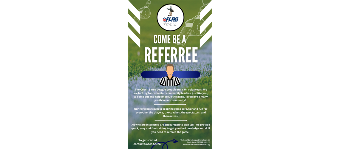 Become an NFL Flag Referee!